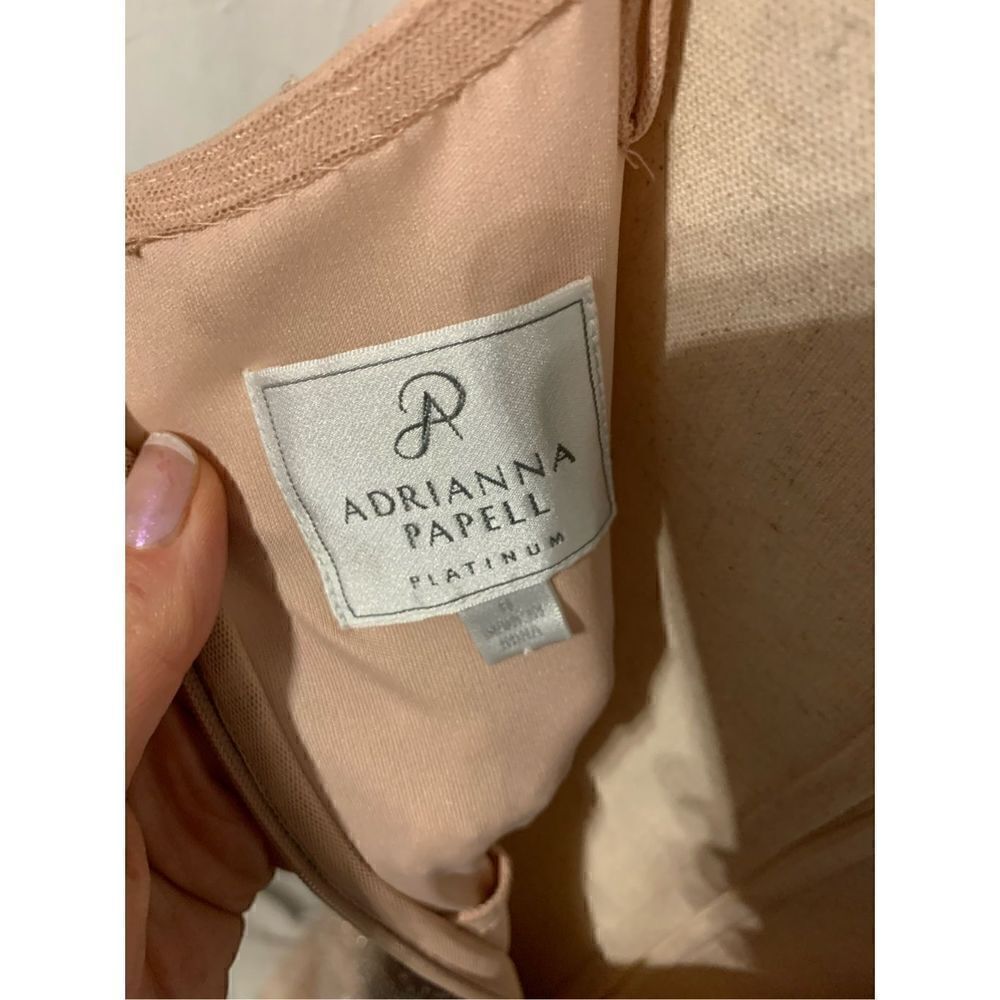 Andrianne papell long dress size 8 pink sequence - Picture 4 of 8